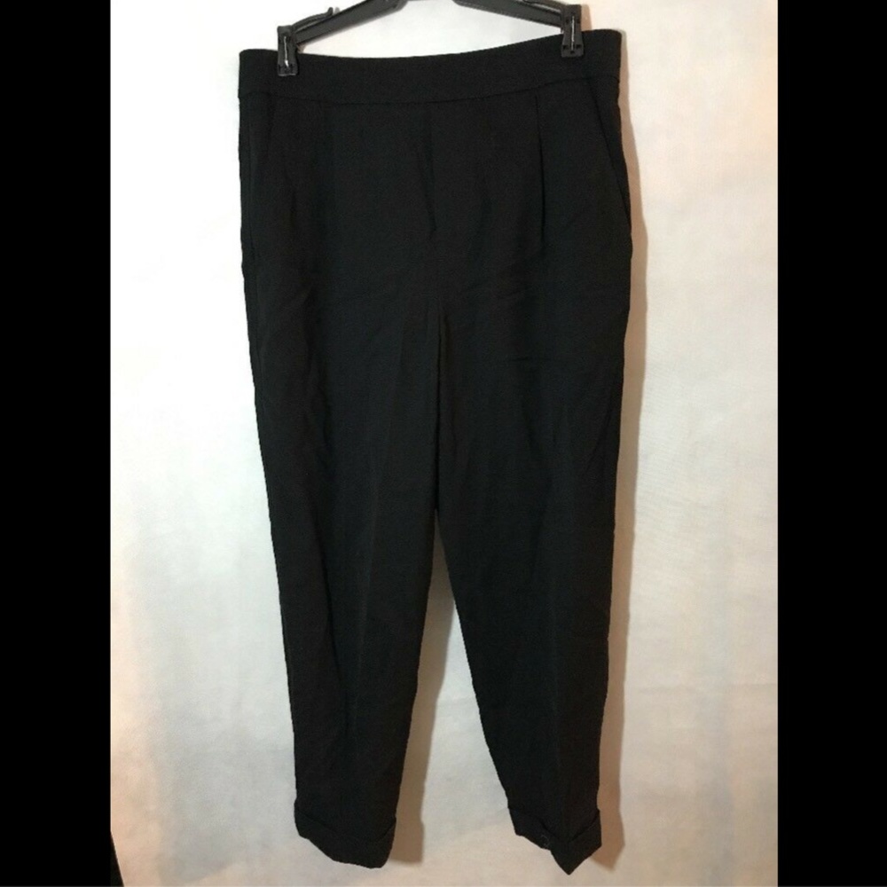NEW $345 Vince Pull-On Tapered Trousers Pants In Black [SZ‎ Medium ] - Picture 3 of 8